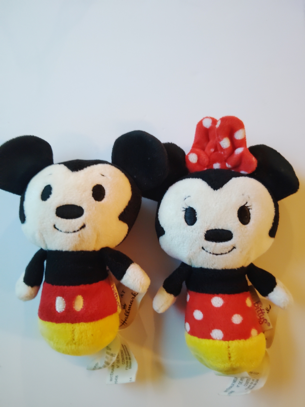 Hallmark Black, Cream, Red & Yellow Cartoon Mouse Plush Duo